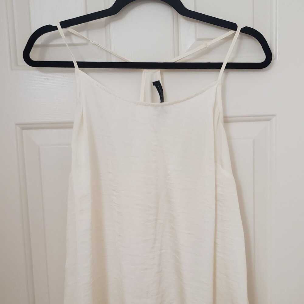 The Limited pearl white tank/ cami top size L